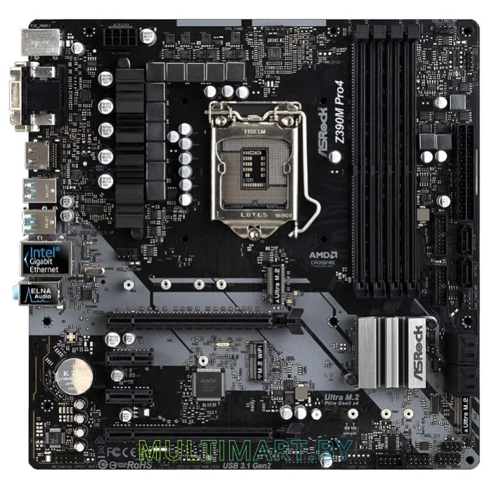 Материнская плата ASRock Z390M Pro4